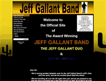 Tablet Screenshot of jeffgallantband.com